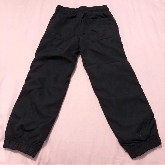 Athletic Works Black Track Pants with Sporty Stripe Accent Drawstring Waist - Picture 6 of 6